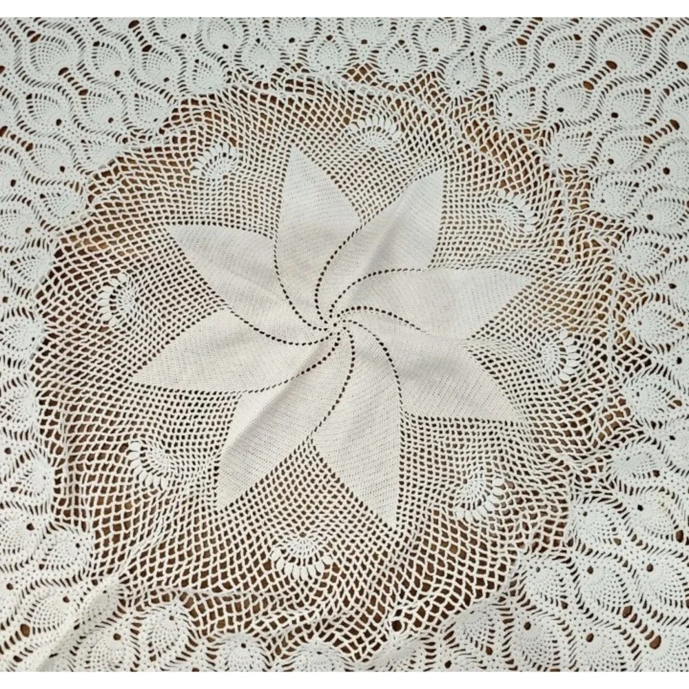 Vintage Crochet Tablecloth 65